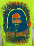 Alstyle Men's Jerry Garcia Graphic Lime Green Shirt Size Large