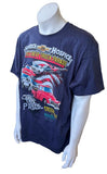 Anvil Men's Chevy Truck Parade 2011 Graphic Dark Blue Short Sleeve Shirt Size XL