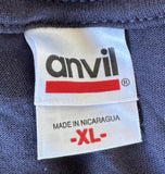 Anvil Men's Chevy Truck Parade 2011 Graphic Dark Blue Short Sleeve Shirt Size XL