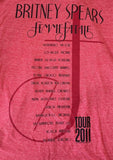 Tultex Britney Spears Femme Fatale 2011 Tour Red Shirt Size 2XL