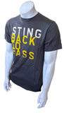 Anvil Men's Sting Back To Bass Tour Gray Short Sleeve Shirt Size Medium