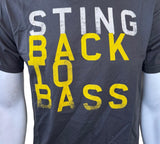 Anvil Men's Sting Back To Bass Tour Gray Short Sleeve Shirt Size Medium