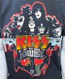 Fruit of The Loom Men's Kiss Wet Wild Rockin Kruise Black Shirt Size Large