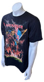Anvil Men's Iron Maiden Maiden England Tour 2012 Black Shirt Size Large
