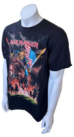 Anvil Men's Iron Maiden Maiden England Tour 2012 Black Shirt Size Large