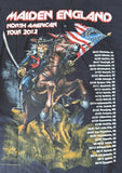 Anvil Men's Iron Maiden Maiden England Tour 2012 Black Shirt Size Large