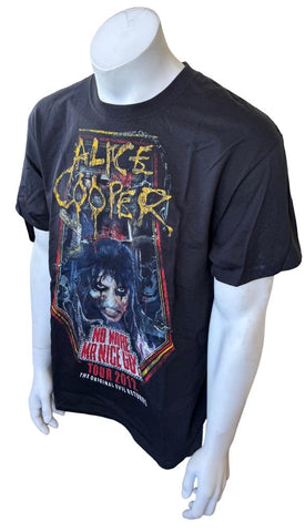 Hanes Men's Alice Cooper No More Mr Nice Guy Tour 2012 Black Shirt Size Large