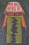 Hanes Men's Alice Cooper No More Mr Nice Guy Tour 2012 Black Shirt Size Large