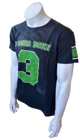 Gildan Men's 3 Doors Down Kryptonite Dark Blue Short Sleeve Shirt Size Medium