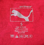 Puma Men's Puma I Love To Be On Top Red Short Sleeve Shirt Size Small