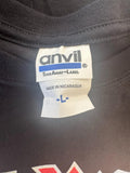 Anvil Men's Iron Maiden England Canadian Tour 2012 Black Shirt Size Large