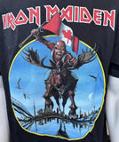 Anvil Men's Iron Maiden England Canadian Tour 2012 Black Shirt Size Large