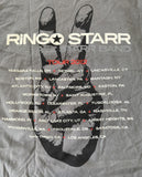 Hanes Men's Ringo Starr Tour 2012 Gray Short Sleeve Shirt Size Large