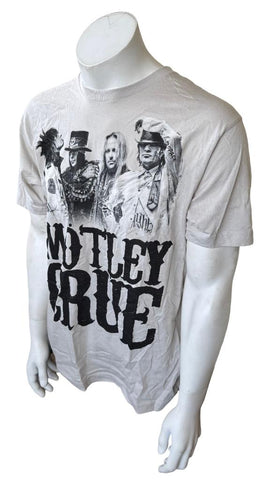Tultex Men's Motley Crue At The Joint Las Vegas Beige Shirt Size Large
