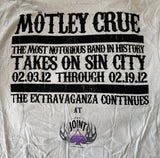 Tultex Men's Motley Crue At The Joint Las Vegas Beige Shirt Size Large