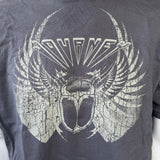 Anvil Men's Journey Beetle With Wings Graphic Gray Short Sleeve Shirt Size Large
