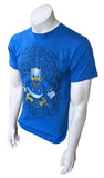 Alstyle Men's Disneyland Donald Duck Bad Mood Dude Blue Shirt Size Small