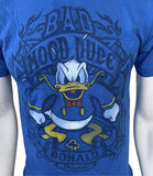 Alstyle Men's Disneyland Donald Duck Bad Mood Dude Blue Shirt Size Small