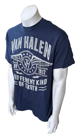 Gildan Men's Van Halen A Different Kind of Truth Tour 2012 Navy Shirt Size L