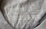 Hard Rock Cafe Men's Love All Serve All Eagle With Guitar Gray Shirt Size Large