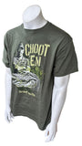 Anvil Men's Swamp People Choot 'Em Green Short Sleeve Shirt Size Large