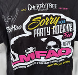 Tultex Men's LMFAO Sorry For Party Rocking Tour Black Short Sleeve Shirt Size L