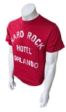 Hard Rock Cafe Men's Hard Rock Hotel Orlando Red Short Sleeve Shirt Size Medium