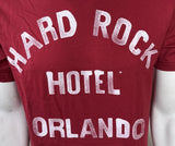 Hard Rock Cafe Men's Hard Rock Hotel Orlando Red Short Sleeve Shirt Size Medium