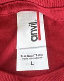 Anvil Men's Hard Rock Seminole Hotel & Casino Tampa Red Shirt Size Large