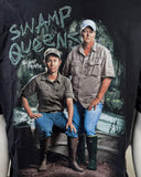 Anvil Men's Swamp People Swamp Queens Black Short Sleeve Shirt Size Large