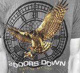 Bay Island Men's 3 Doors Down Time Of My Life Gray Short Sleeve Shirt Size Large