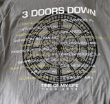 Bay Island Men's 3 Doors Down Time Of My Life Gray Short Sleeve Shirt Size Large
