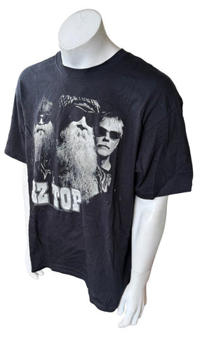 Anvil Men's ZZ Top Tour 2012 Black Short Sleeve Shirt Size X-Large