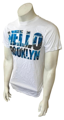 Anvil Men's Jay-Z Hello Brooklyn White Short Sleeve Shirt Size Small