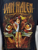 Gildan Men's Van Halen Woman With Tattoos Tour 2012 Black Shirt Size Large