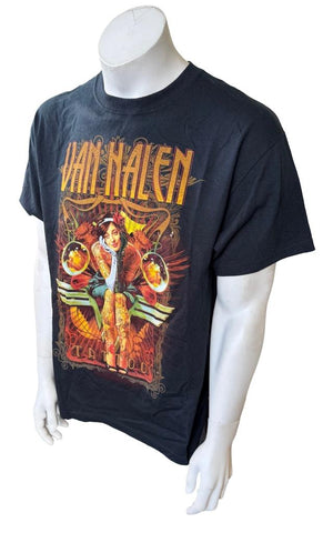 Gildan Men's Van Halen Woman With Tattoos Tour 2012 Black Shirt Size Large