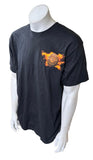 Harley Davidson Men's Flame Graphic Black Short Sleeve Shirt Size Large