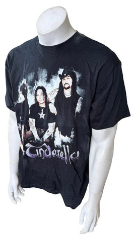 Gildan Men's Cinderella Tour 2010 Black Short Sleeve Shirt Size Large