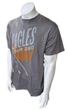 Anvil Men's Eagles USA Tour 2010 Graphic Gray Short Sleeve Shirt Size Large