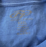 Genuine Apparel Men's Brew Thru Carolina Beach NC Graphic Blue Shirt Size 3XL