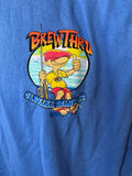 Genuine Apparel Men's Brew Thru Carolina Beach NC Graphic Blue Shirt Size 3XL