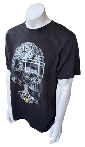 Reebok Men's Boston Bruins 2011 Stanley Cup Champions Black Shirt Size X-Large