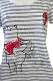 Disney Women's Winnie The Pooh A Bother Free Day Striped Shirt Size Medium