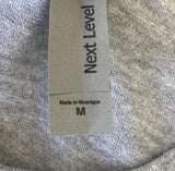 Next Level Women's Puma Big Cat Logo Gray Short Sleeve Shirt Size Medium