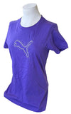 Next Level Women's Puma Big Cat Logo Purple Short Sleeve Shirt Size Medium