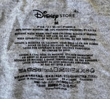 Disney Women's Minnie Mouse Kissing Mickey Mouse Gray Shirt Size Medium