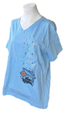 LAT Women's Celebrating 40 Years Magic Kingdom Blue Shirt Size Large