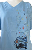 LAT Women's Celebrating 40 Years Magic Kingdom Blue Shirt Size Large