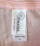Pimatee Women's Three Caballeros Amigos Locos Pink Short Sleeve Shirt Size Large
