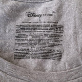 Disney Women's Minnie Mouse American Beauty Gray Short Sleeve Shirt Size Large